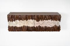 Amorph Sculpture Nuvia cabinet in Walnut White Oak Wood - 4602066