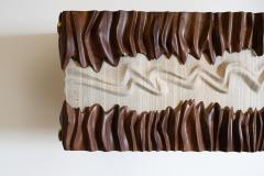  Amorph Sculpture Nuvia cabinet in Walnut White Oak Wood - 4602067