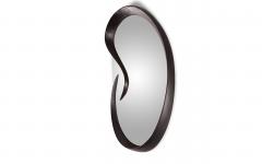  Amorph Swan mirror in Ebony stain on solid wood - 3009148