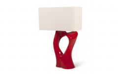  Amorph Vesta Table Lamp Red Lacquer with Ivory Shape - 2066723