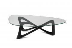 Amorph Walenty coffee table in Ebony stain on Ash wood with 1 2 tempered glass - 3581920