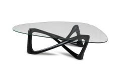  Amorph Walenty coffee table in Ebony stain on Ash wood with 1 2 tempered glass - 3581921