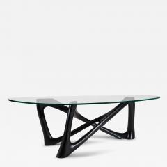 Amorph Walenty coffee table in Ebony stain on Ash wood with 1 2 tempered glass - 3590654