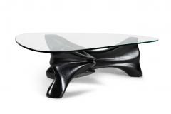  Amorph Zen coffee table in Ebony stain on Ash wood with glass top - 3702186