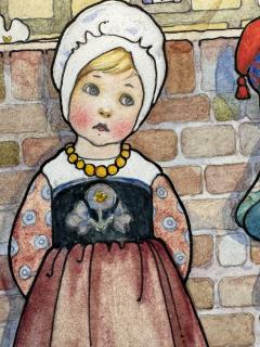  Amy Millicent Sowerby The Wise Book Childrens Book Illustration Woman Illustrator Arts and Crafts - 4118004