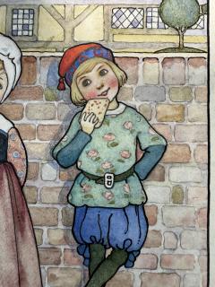  Amy Millicent Sowerby The Wise Book Childrens Book Illustration Woman Illustrator Arts and Crafts - 4118005