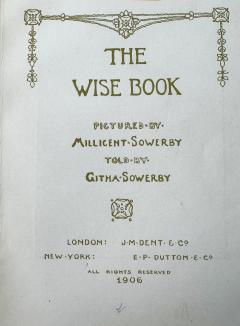  Amy Millicent Sowerby The Wise Book Childrens Book Illustration Woman Illustrator Arts and Crafts - 4118010
