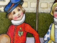  Amy Millicent Sowerby Three Children Book Illustration Female Illustrator Turn of the Century - 3529107
