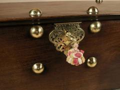  An original and decorative Dutch Colonial Hard wood chest with brass mounts - 3264694