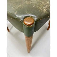 Anders Jensen 1950s Set of 8 Danish Leather Dining Chairs by Anders Jensen - 2935952