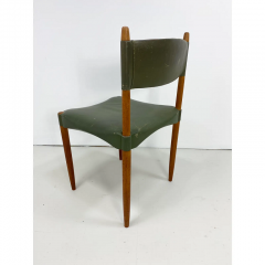  Anders Jensen 1950s Set of 8 Danish Leather Dining Chairs by Anders Jensen - 2935957