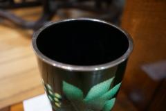  Ando A Showa period green gin bari trumpet vase by Ando - 2468726