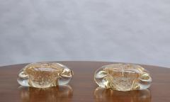  Andre Thuret Two Handblown Glass Candlestick Holders by Andre Thuret sold as a pair  - 2935796