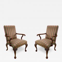  Angelo Cappellini Angelo Cappellini Chippendale Style Armchairs pair - 3505203