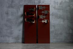  Anonima Design 1970 Scorpion Coat Rack with Mirror by Anonima Design for Bonetto Italy 1970s - 4174704