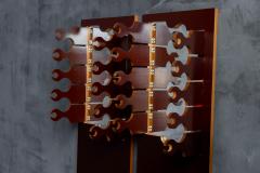  Anonima Design 1970 Scorpion Coat Rack with Mirror by Anonima Design for Bonetto Italy 1970s - 4174705