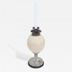  Anthony Redmile Sterling Silver Candle Holder with Ostrich Egg by Anthony Redmile - 197538