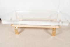  Appel Modern Bronze cocktail table with rectangular lucite top by Appel Modern - 1466970