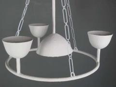  Apsara Interiors Plaster Circles with 4 Cups Chandelier by Apsara Interior - 2485179