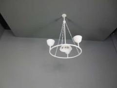  Apsara Interiors Plaster Circles with 4 Cups Chandelier by Apsara Interior - 2485180