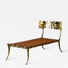  Aqua Brass Lounge Chair - 617170