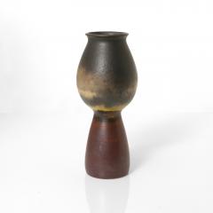  Arabia LIISA HALLAMAA CERAMIC VASE IN SMOKEY COLORED GLAZES ARABIA FINLAND 1960 - 3447274