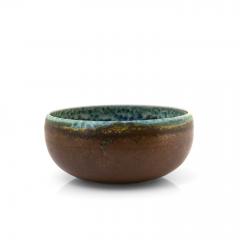  Arabia LIISA HALLAMAA RICHLY GLAZED STONEWARE BOWL ARABIA FINLAND 1950 60S  - 3447299