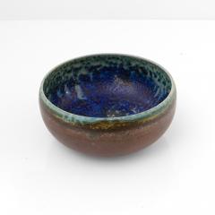  Arabia LIISA HALLAMAA RICHLY GLAZED STONEWARE BOWL ARABIA FINLAND 1950 60S  - 3447302