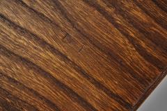 Aranjou Brutalist Solid Elm Dining Table by Aranjou France Mid 20th Century - 4683679