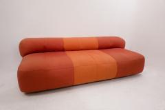 Arflex Mid Century Modern Orange Sofa Ottoman by Arflex - 2593163