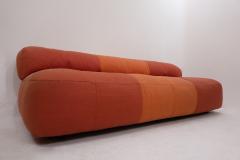  Arflex Mid Century Modern Orange Sofa Ottoman by Arflex - 2593169