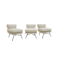  Arflex Mid Century Modern Set Of Three Armchairs Mod Elettra Designed By B B P R - 2049150