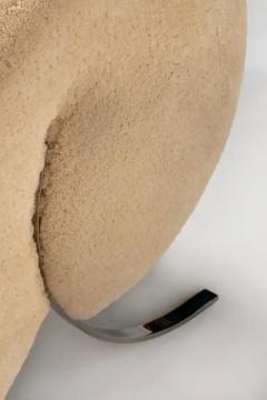  Arflex Sculptural Italian Chair by Arflex in Hand Sewn Champagne Shearling Hides c 1991 - 4117950