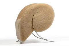  Arflex Sculptural Italian Chair by Arflex in Hand Sewn Champagne Shearling Hides c 1991 - 4117956