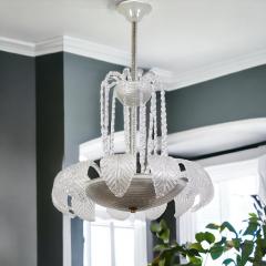  Aristi Barovier Overwhelming Art Deco Ninfea Murano Glass Chandelier by Barovier Italy 1940 - 3659393