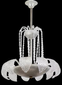  Aristi Barovier Overwhelming Art Deco Ninfea Murano Glass Chandelier by Barovier Italy 1940 - 3659395
