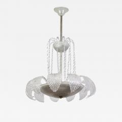  Aristi Barovier Overwhelming Art Deco Ninfea Murano Glass Chandelier by Barovier Italy 1940 - 3661267