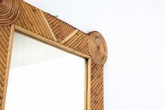  Arpex Tropicalist Rattan Wall Mirror 1970s - 2399163