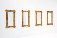  Arpex Tropicalist Rattan Wall Mirror 1970s - 2399177