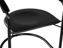  Arrben Italy Pair of Post Modern Arrben Italy Canasta Arm Chairs in Leather - 4472293