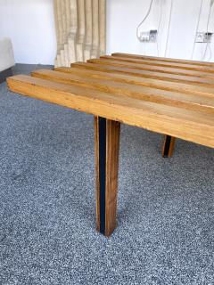  Arredamenti ISA Mid Century Modern Wood and Metal Bench by ISA Italy 1950s - 2813467