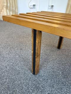  Arredamenti ISA Mid Century Modern Wood and Metal Bench by ISA Italy 1950s - 2813475
