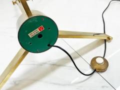  Arredoluce Angelo Lelli for Arredoluce Italy Brass Easel Lamp with Floor Switch 1950s - 3176395