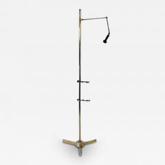  Arredoluce Angelo Lelli for Arredoluce Italy Brass Easel Lamp with Floor Switch 1950s - 3178852