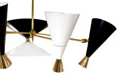  Arredoluce Arredolce Chandelier in Polished Brass with Conical Shades 1953 - 349101