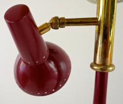  Arredoluce Arredoluce Midcentury Colored Metal and Brass Italian Floor Lamp 1950s - 1713475
