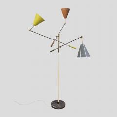  Arredoluce ITALIAN DESIGN MULTICOLOR TRIENNALE FLOOR LAMP - 3145512