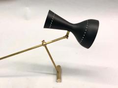  Arredoluce Italian Midcentury Brass Articulating and Counter Balance Desk Lamp Arredoluce - 1629954