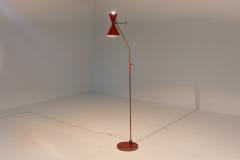  Arredoluce Italian floorlamp with a red shade 1950s - 1638306