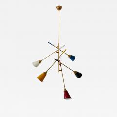  Arredoluce Mid Century Modern Sputnik Chandelier or Pendant Lamp by Arredoluce Italy 1950s - 1932941